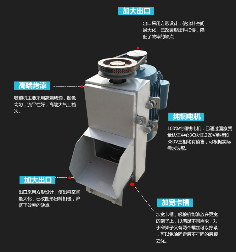 車載吸糧機主要結構